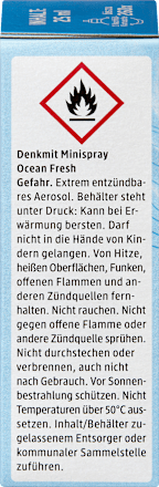 Mini osviežovač vzduchu v spreji Ocean Fresh - náhradná náplň Denkmit