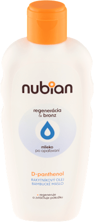 Mlieko po opaľovaní Regenerácia & bronz  NUBIAN