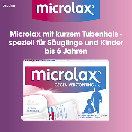 microlax für Säuglinge gegen Verstopfung microlax