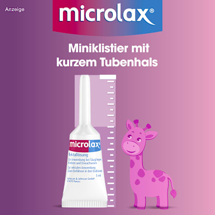 microlax für Säuglinge gegen Verstopfung microlax