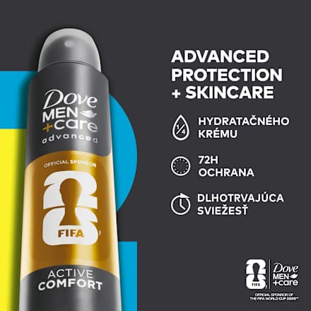 Pánsky antiperspirant v spreji advance Active Comfort FIFA Dove Men+Care