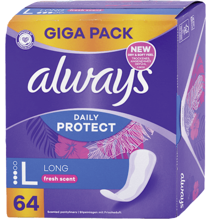 Slipové vložky Daily Protect Long always