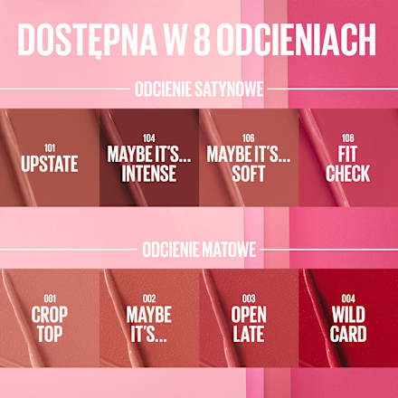 Szminka matowa Serum Lipstick 001 Crop Top MAYBELLINE NEW YORK