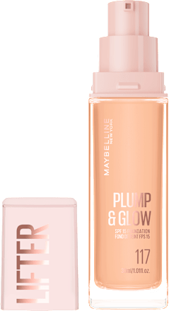 Podkład rozświetlający do twarzy Lifter Plump&Glow 117 MAYBELLINE NEW YORK
