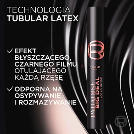 Tusz do rzęs Big Deal Latex Black Mascara L'ORÉAL PARiS