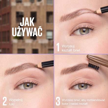 Kredka do brwi Quick Shaper Brow 03 Soft Brown MAYBELLINE NEW YORK