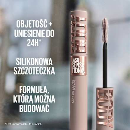 Tusz do rzęs Body Lash Sensational Waterproof Black MAYBELLINE NEW YORK