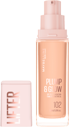 Podkład rozświetlający do twarzy Lifter Plump&Glow 102 MAYBELLINE NEW YORK