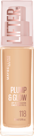 Podkład rozświetlający do twarzy Lifter Plump&Glow 118 MAYBELLINE NEW YORK