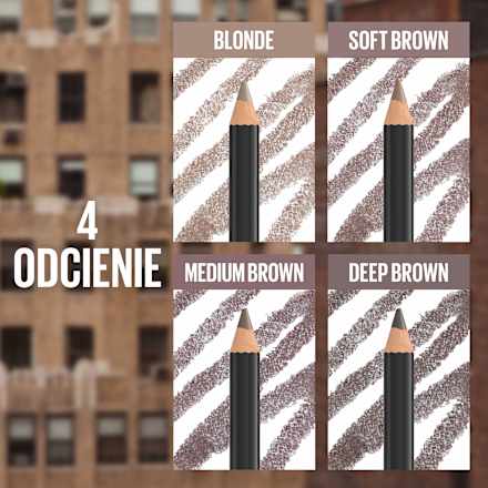 Kredka do brwi Quick Shaper Brow 04 Medium Brown MAYBELLINE NEW YORK