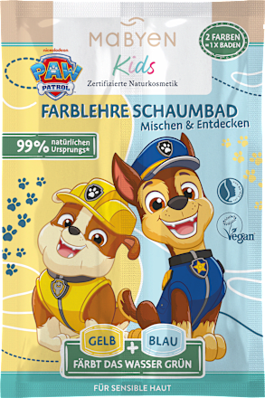 Kids barevná pěna do koupele 2x15ml Mabyen