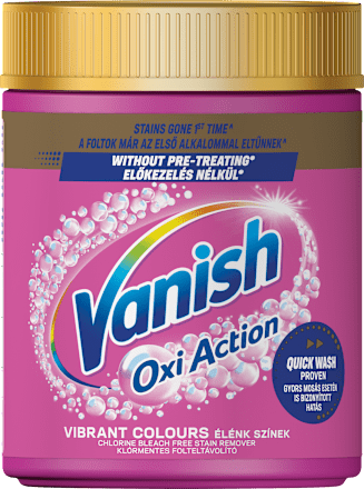 Folttisztító por Pink, nagy kiszerelés Vanish Oxi Action