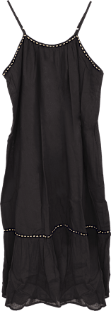 Duga haljina s naramenicama – crna, vel. L – XL HOOT