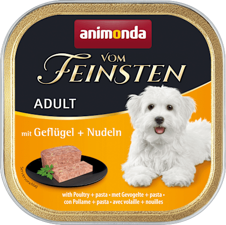 Nassfutter Hund mit Geflügel & Nudeln animonda VOM FEINSTEN