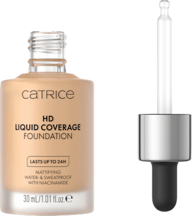 Foundation Liquid HD Coverage Waterproof 032 Nude Beige CATRICE