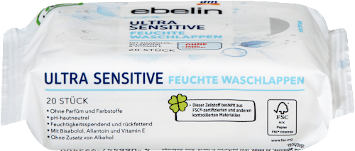 Waschlappen Ultra sensitive ebelin