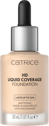 Foundation Liquid HD Coverage Waterproof 10 Light Beige CATRICE