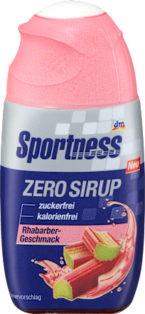 Zero Sirup, Rhabarber-Geschmack Sportness