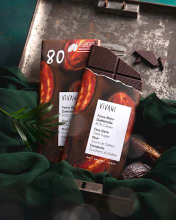 Schokolade, Feine Bitter Dattelsüße 80% Vivani