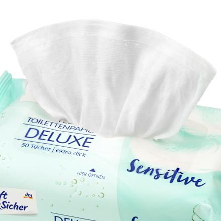 Feuchtes Toilettenpapier Deluxe Sensitive Sanft&Sicher