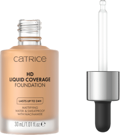 Фон дьо тен HD Liquid Coverage - Nr. 046 Camel Beige CATRICE