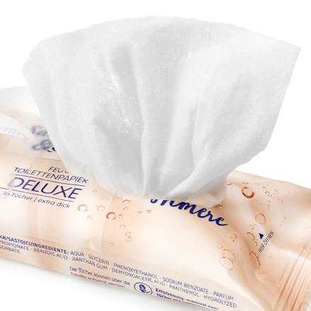 Feuchtes Toilettenpapier Deluxe Cashmere, Reisegröße Sanft&Sicher