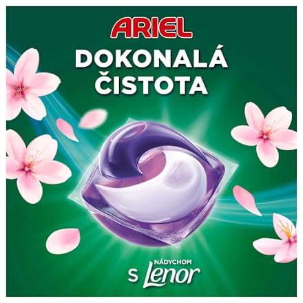 Pracie kapsuly Allin1 Pods+ Japanese Blossom, MEGA Economy Ariel