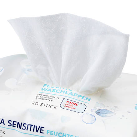 Vlažni robčki za čiščenje obraza Ultra Sensitive  ebelin