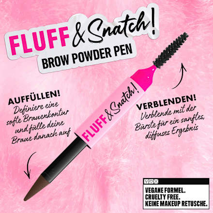 Augenbrauenstift Puder Fluff & Snatch 07 Espresso NYX PROFESSIONAL MAKEUP