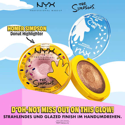 Highlighter Simpsons Homer Donut Mind If I Do Light NYX PROFESSIONAL MAKEUP