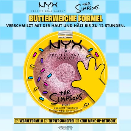 Highlighter Simpsons Homer Donut Mind If I Do Light NYX PROFESSIONAL MAKEUP