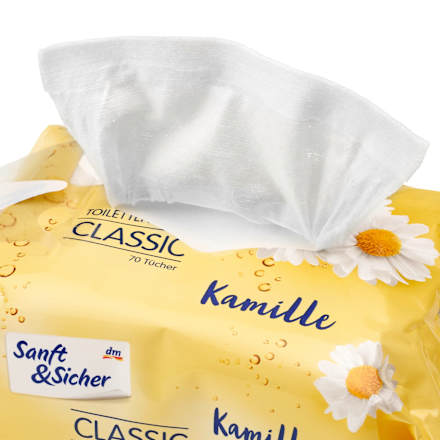 Feuchtes Toilettenpapier Classic Kamille Sanft&Sicher