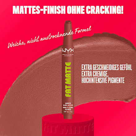 balzám na rty Fat Matte 08 Toasty Taupe NYX PROFESSIONAL MAKEUP
