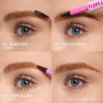 Augenbrauenstift Puder Fluff & Snatch 05 Cool Ash Brown NYX PROFESSIONAL MAKEUP
