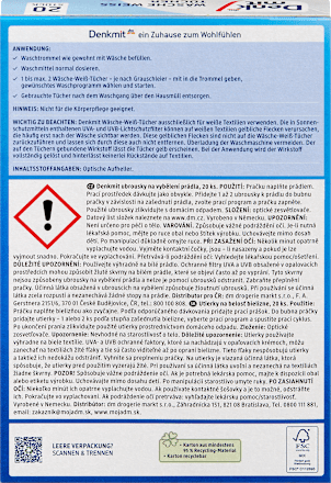 Wybielające chusteczki do prania białego Denkmit