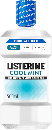 Mundspülung Cool Mint Extra Milde Minze alkoholfrei Listerine