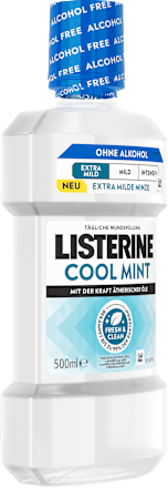 Mundspülung Cool Mint Extra Milde Minze alkoholfrei Listerine
