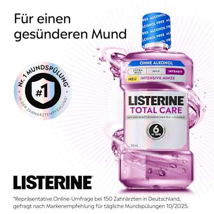 Mundspülung Total Care Intensive Minze alkoholfrei Listerine