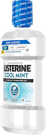 Mundspülung Cool Mint Extra Milde Minze alkoholfrei Listerine