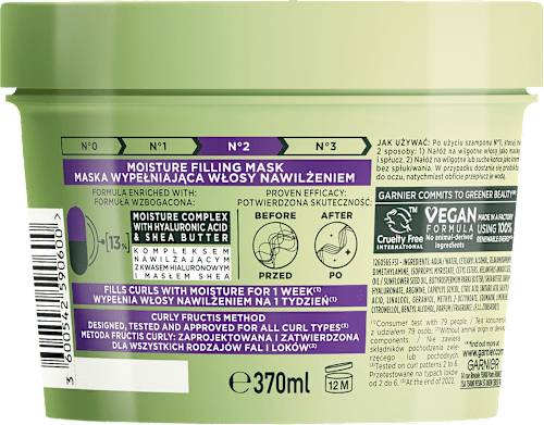 Maska nawilżająca do włosów kręconych Method for Curls GARNIER FRUCTIS