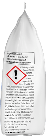 Bleichmittel Reine Sauerstoffbleiche HEITMANN pure