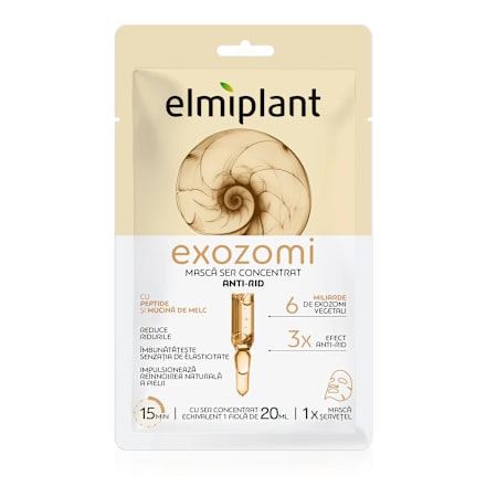 Mască șervețel cu ser concentrat anti-rid cu exozomi Elmiplant