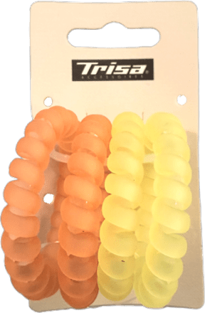 Ластици за коса, спираловидни, различни цветове/мотиви TRISA