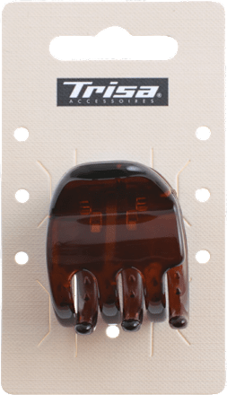 Щипка за коса, кафява TRISA