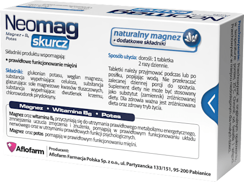 Suplement diety Skurcz, tabletki Neomag