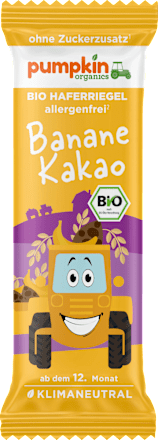 Baton de ovăz cu banane și cacao ECO 12+  pumpkin organics