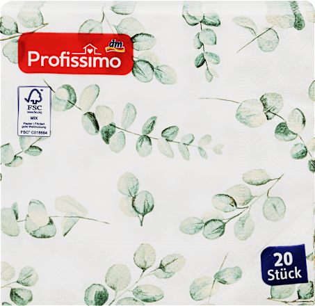 Servietten Eukalyptus 25 x 25 cm Profissimo
