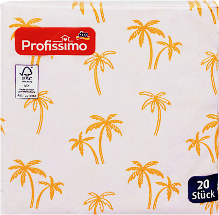 Servietten Palmen 25 x 25 cm Profissimo