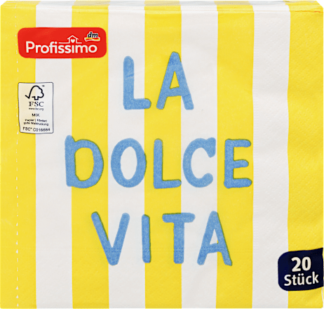 Mintás szalvéta, "La dolce vita", 33 x 33 cm Profissimo