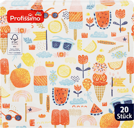 Servietten Sommertraum 33 x 33 cm Profissimo
